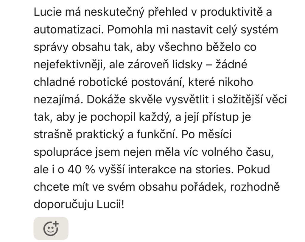 automatizace reference